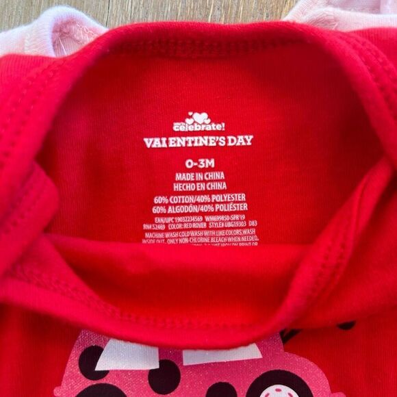 Baby Girl Valentine’s Day Four Piece Outfit Bundle Size 3 months Color Red White - Picture 4 of 7